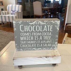 Quill to Paper “Chocolate” Wood Plaque